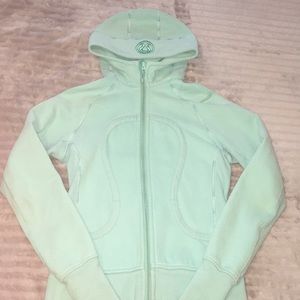 Lululemon mint green zip up hoodie